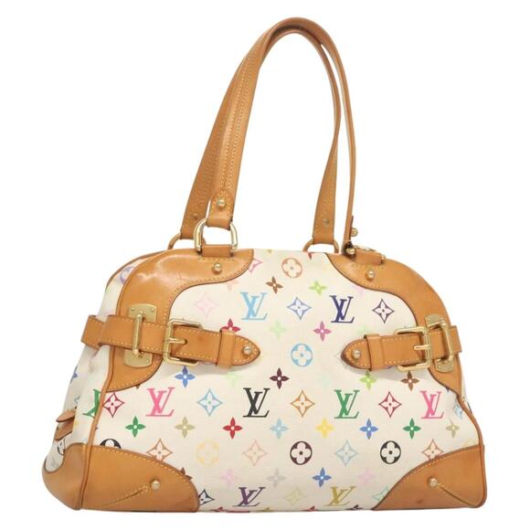 LOUIS VUITTON Monogram Multicolor Claudia Hand Bag White M40193 - Picture 1 of 16